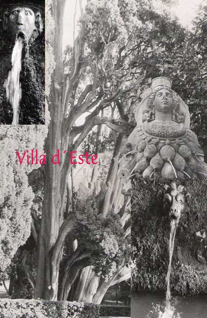 Collage aus Fotos Villa Este