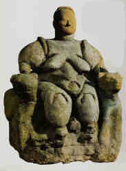 gebärende Frau aus Chatalhüyük